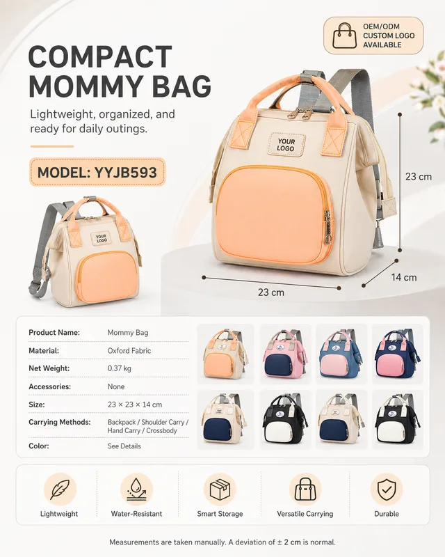 YYJB593 Compact Mommy Backpack product image 2