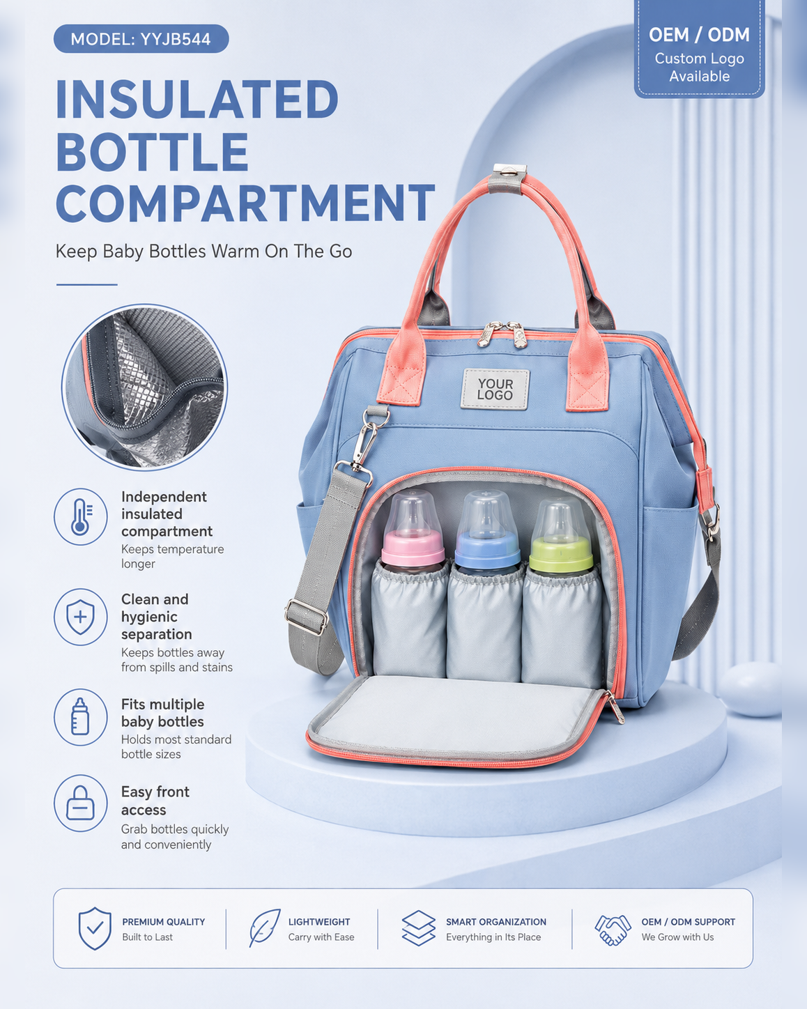 YYJB544 Compact Mommy Backpack product image 3