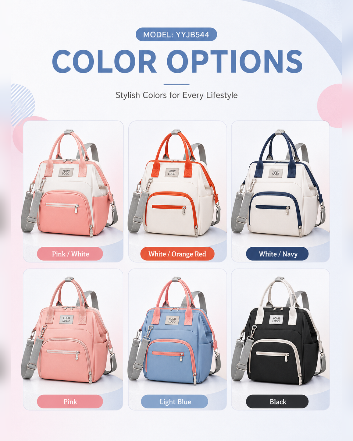YYJB544 Compact Mommy Backpack product image 6